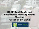 GSEP Cool Roofs and Pavements